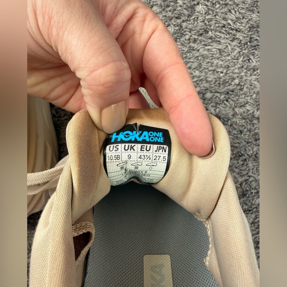 Men’s HOKA Bondi Running Activewear Shoe Oat Milk/Barley Size 10.5B - Picture 11 of 16